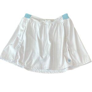 Splits 59 Venus High Waist Rigor Skort Sz M White & Teal Tennis Golf #199P